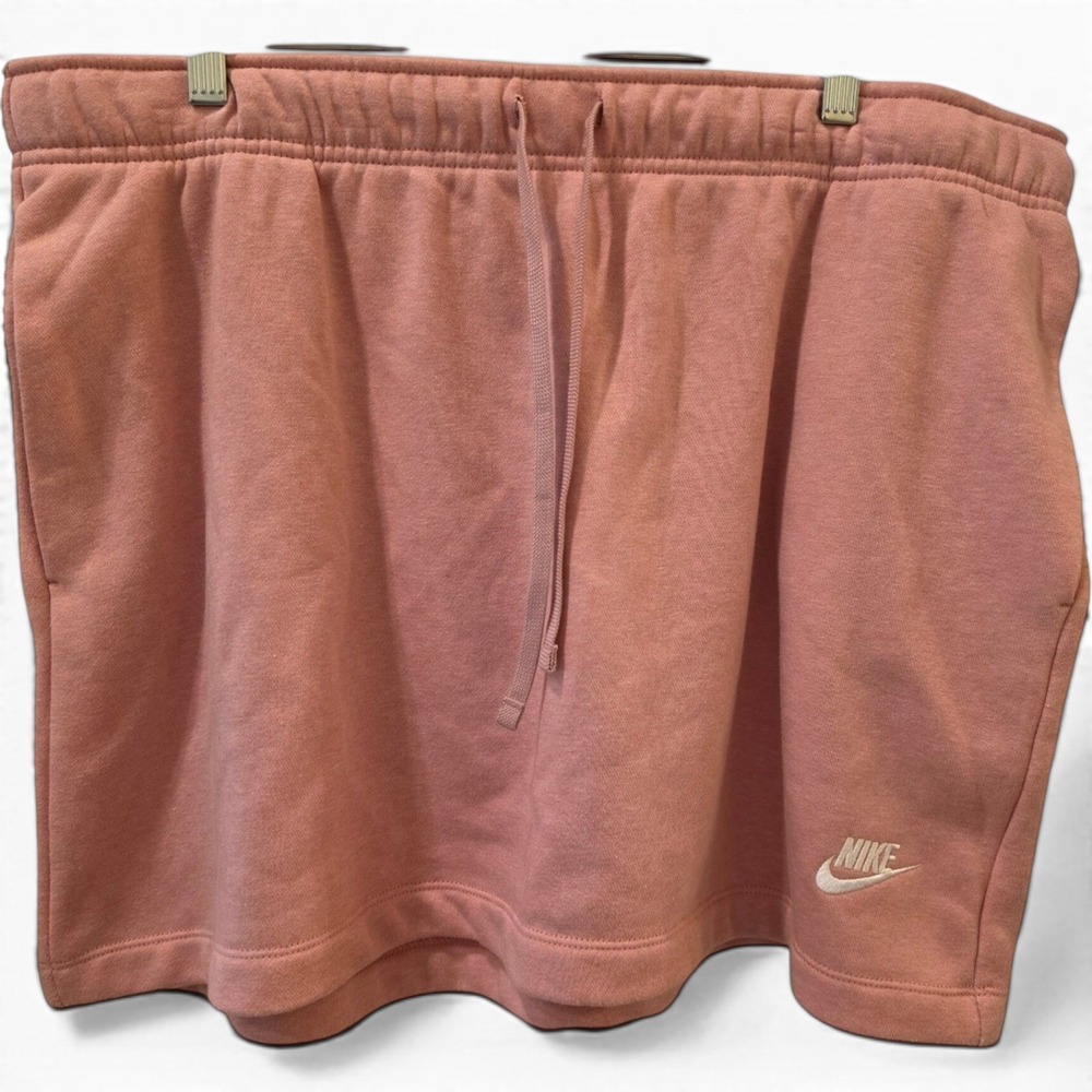 Nike Club Fleece Mid Rise Skirt Womens XL Pink NWT HV2344-699‎